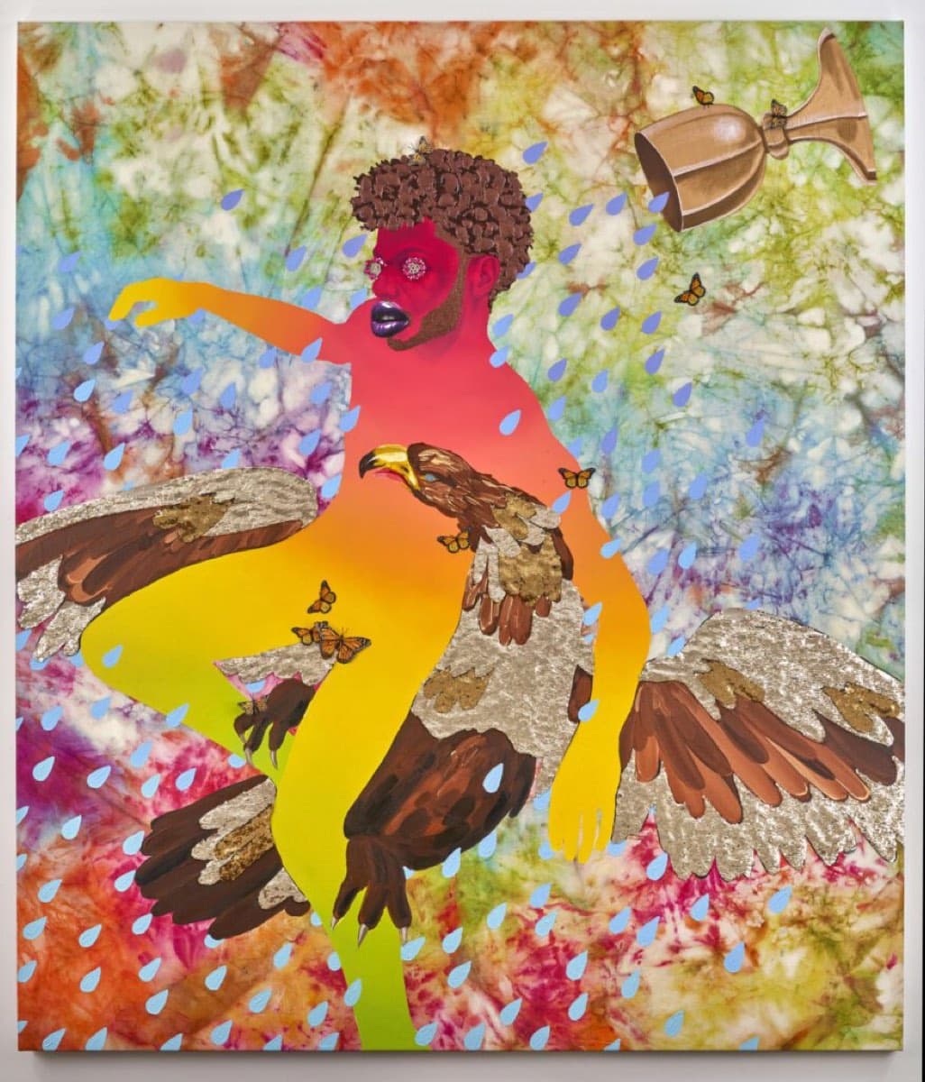 Devan Shimoyama in ‘When We See Us: A Century of Black Figuration in Painting’