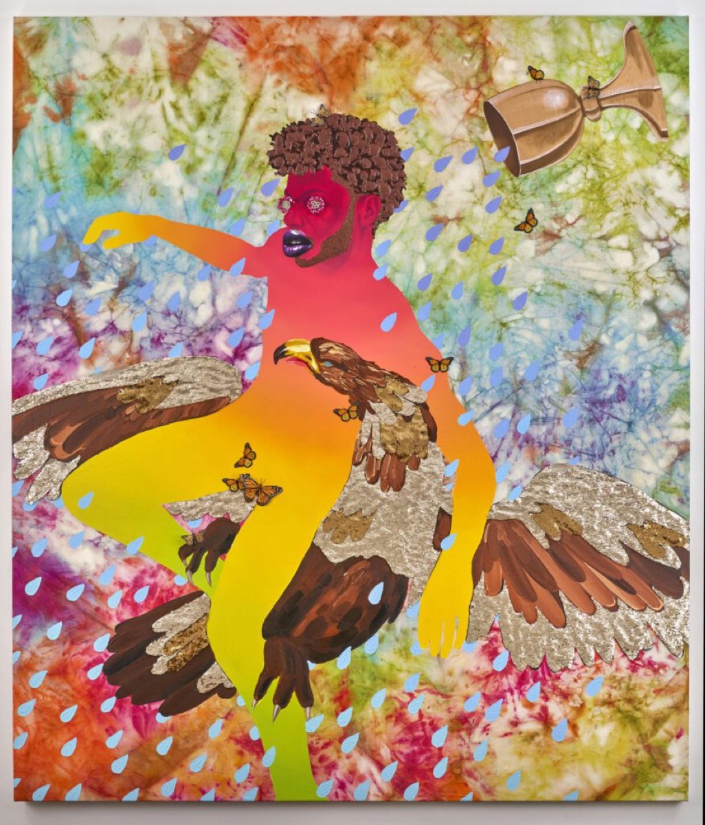 Devan Shimoyama in ‘When We See Us: A Century of Black Figuration in Painting’