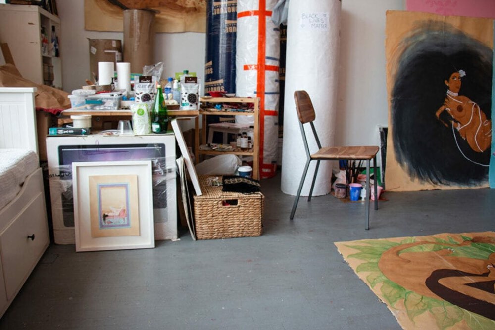 Hiba Schahbaz Studio Visit by Christina D. Bartson
